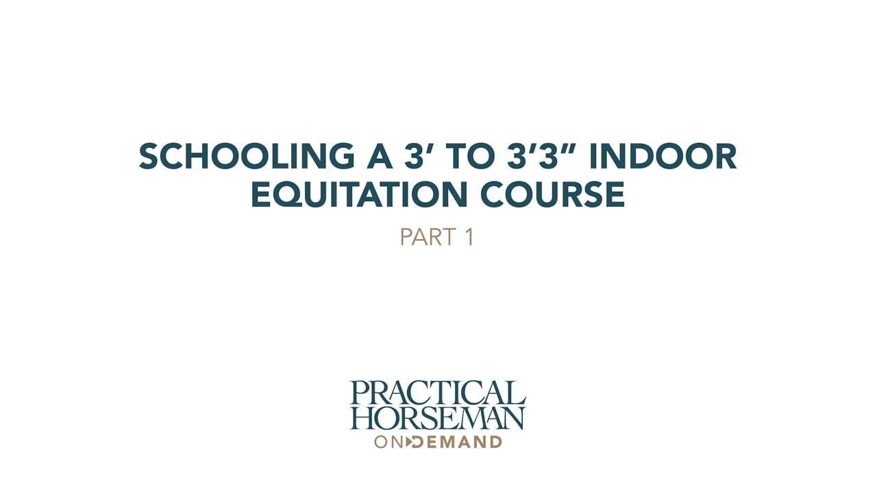 Schooling a 3’ to 3’3” Indoor Equitation Course | Stacia Madden | PART 01