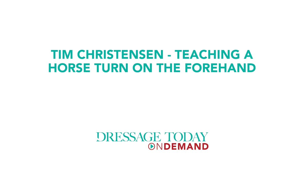 Teaching a Horse Turn on the Forehand | Tim Christensen