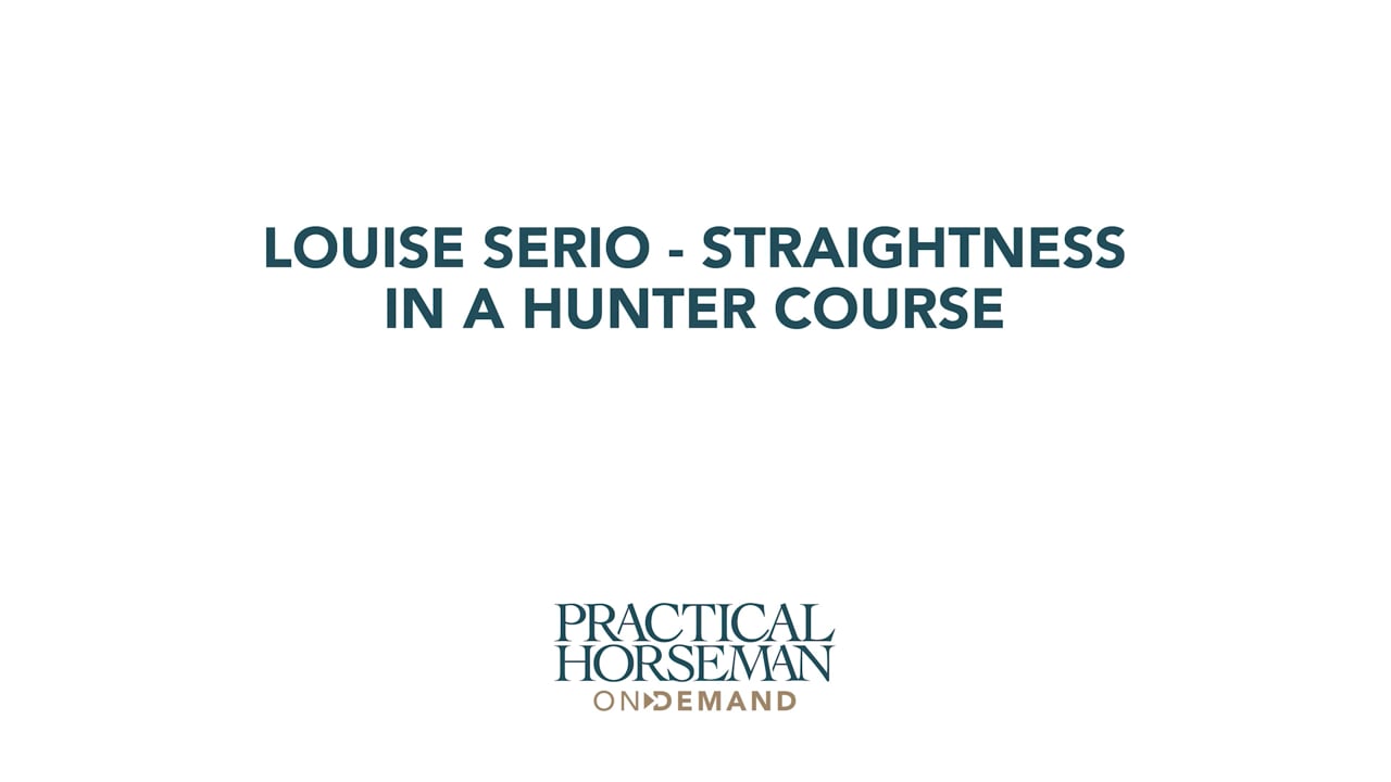 Straightness in a Hunter Course | Louise Serio