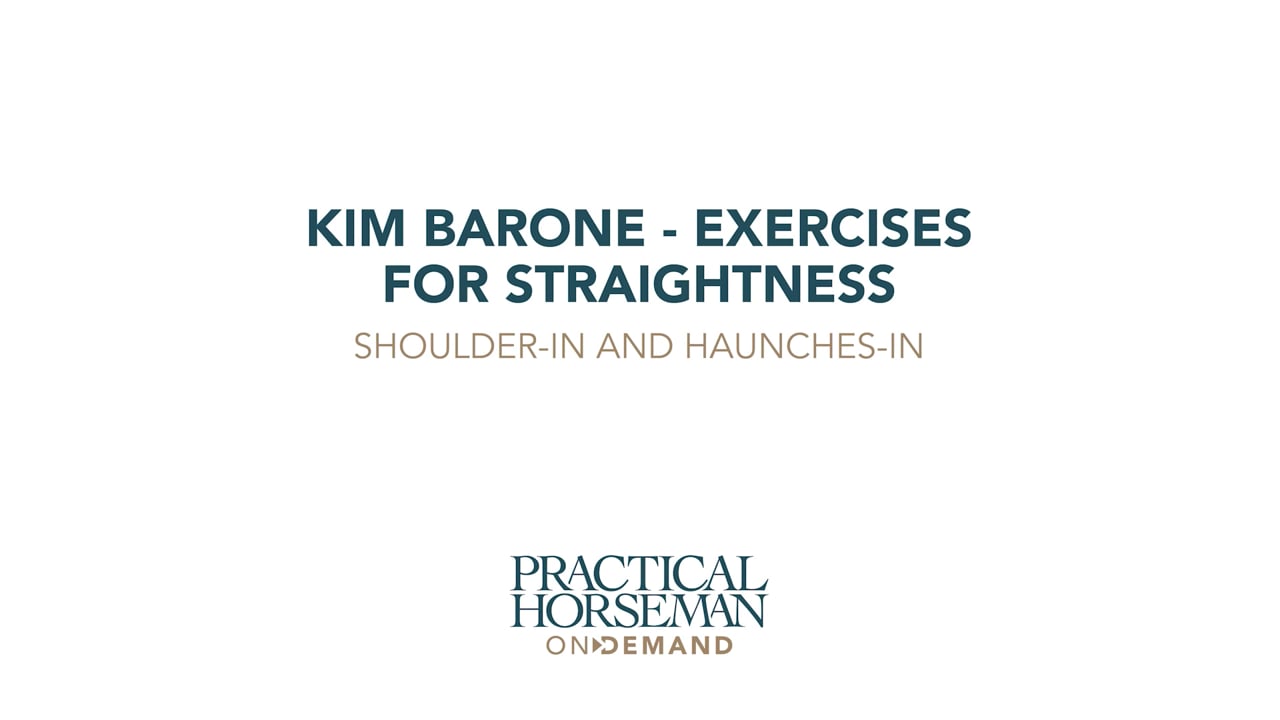 Shoulder-In/Haunches-In Through the Trot | Kim Barone