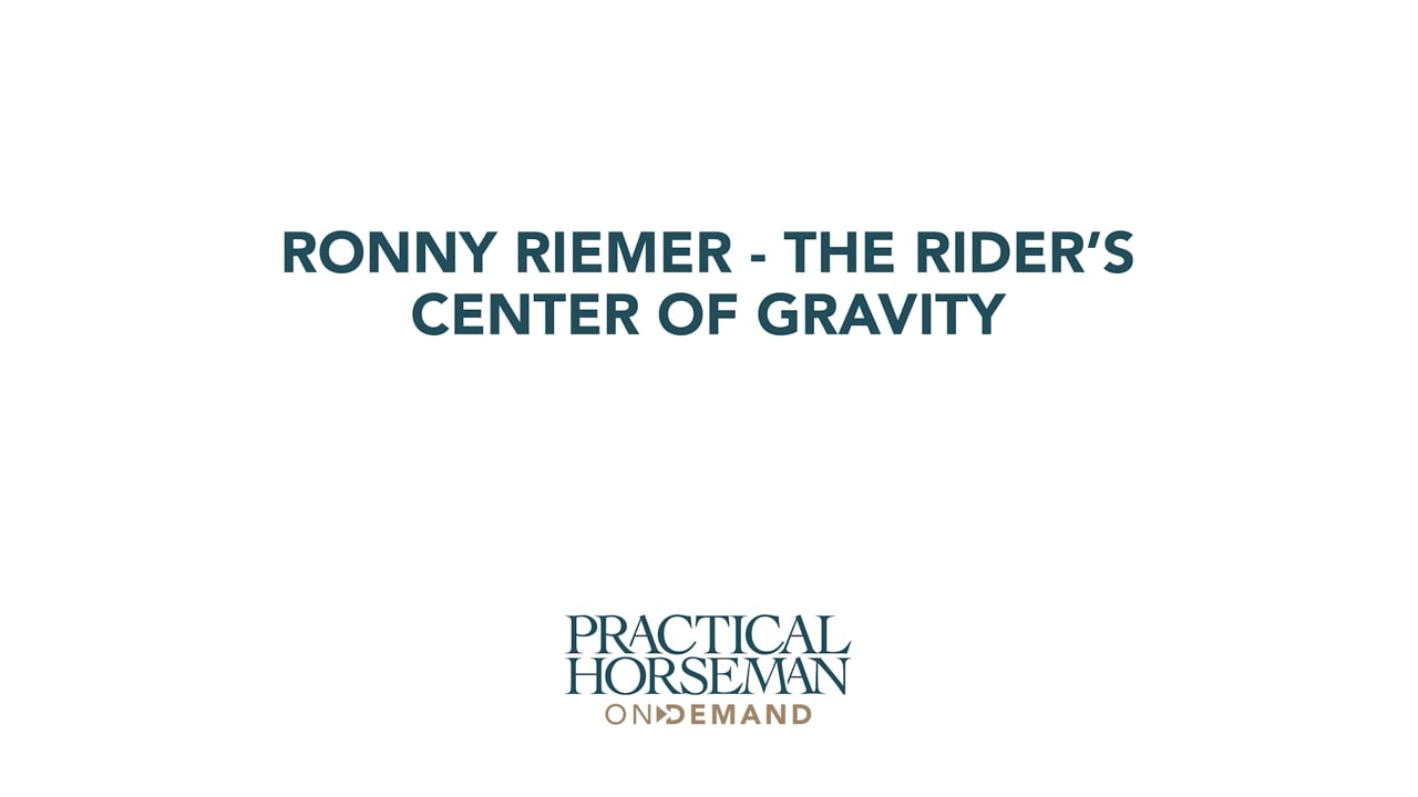 The Rider’s Center of Gravity | Ronny Riemer