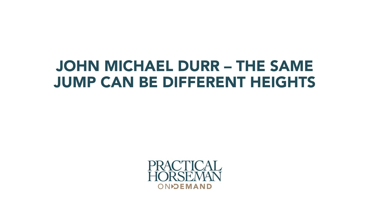 The Same Jump Can Be Different Heights | John Michael Durr