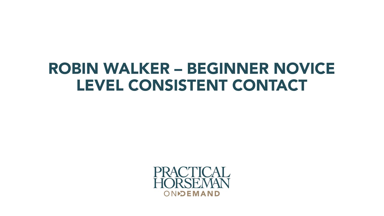 Beginner Novice Consistent Contact | Robin Walker