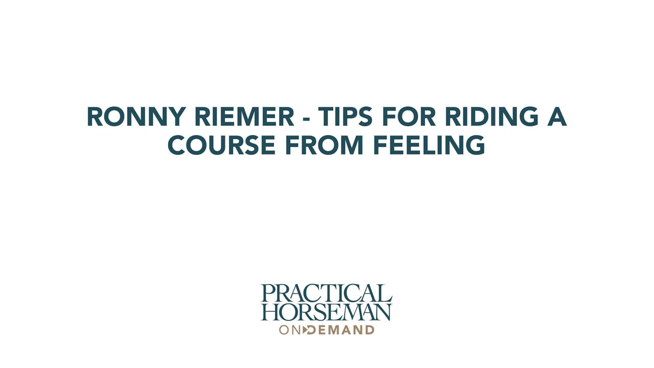 Tips for Riding a Jumper Course | Ronny Riemer | TRAILER