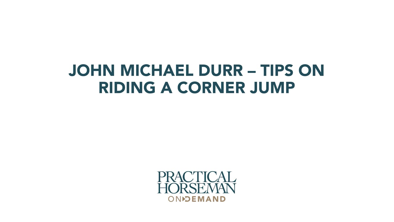 Tips on Riding a Corner Jump | John Michael Durr & Colleen Rutlegde