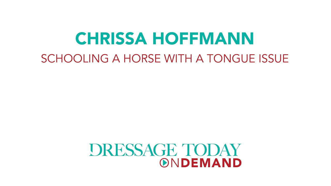 Schooling a Horse with a Tongue Issue | Chrissa Hoffman