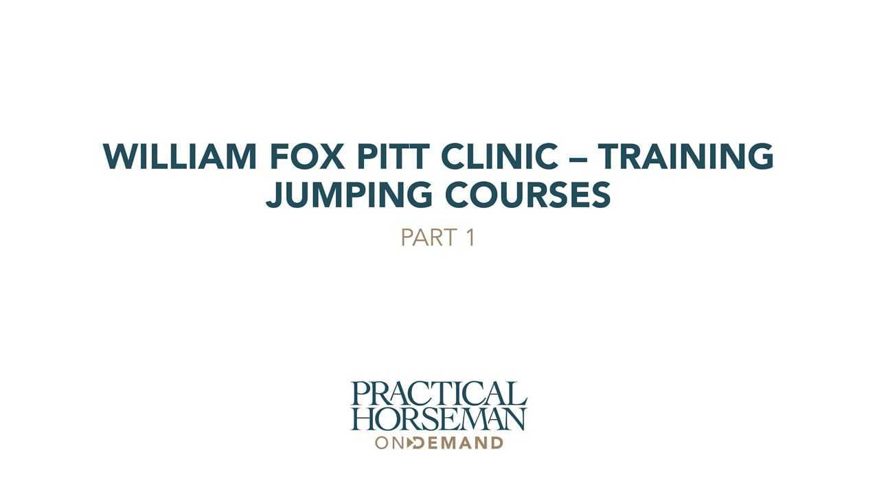 Training Level Jumping Courses | William Fox-Pitt | PART 01