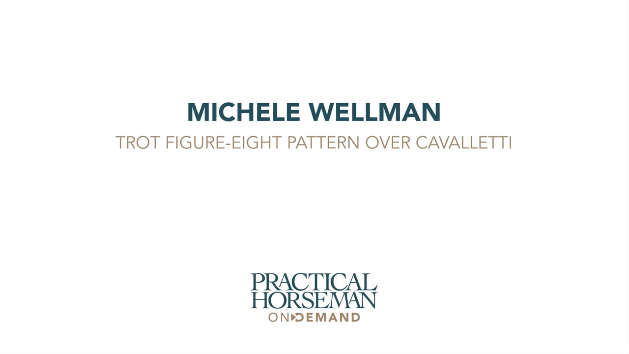 Trot Figure-Eight Pattern Over Cavalletti