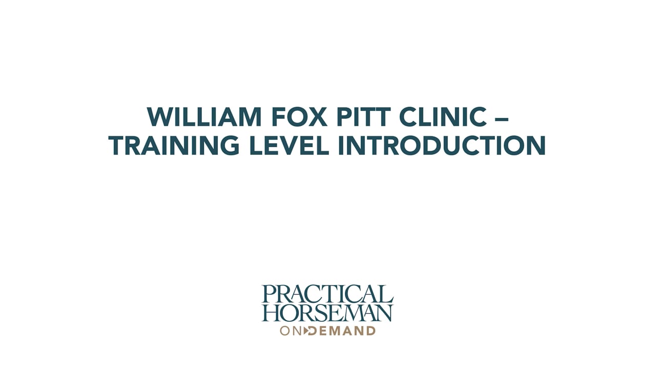 Training Level Introduction | William Fox-Pitt