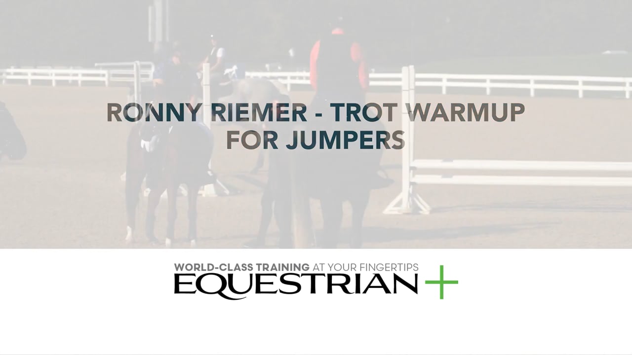 Trot Warmup for Jumpers | Ronny Riemer