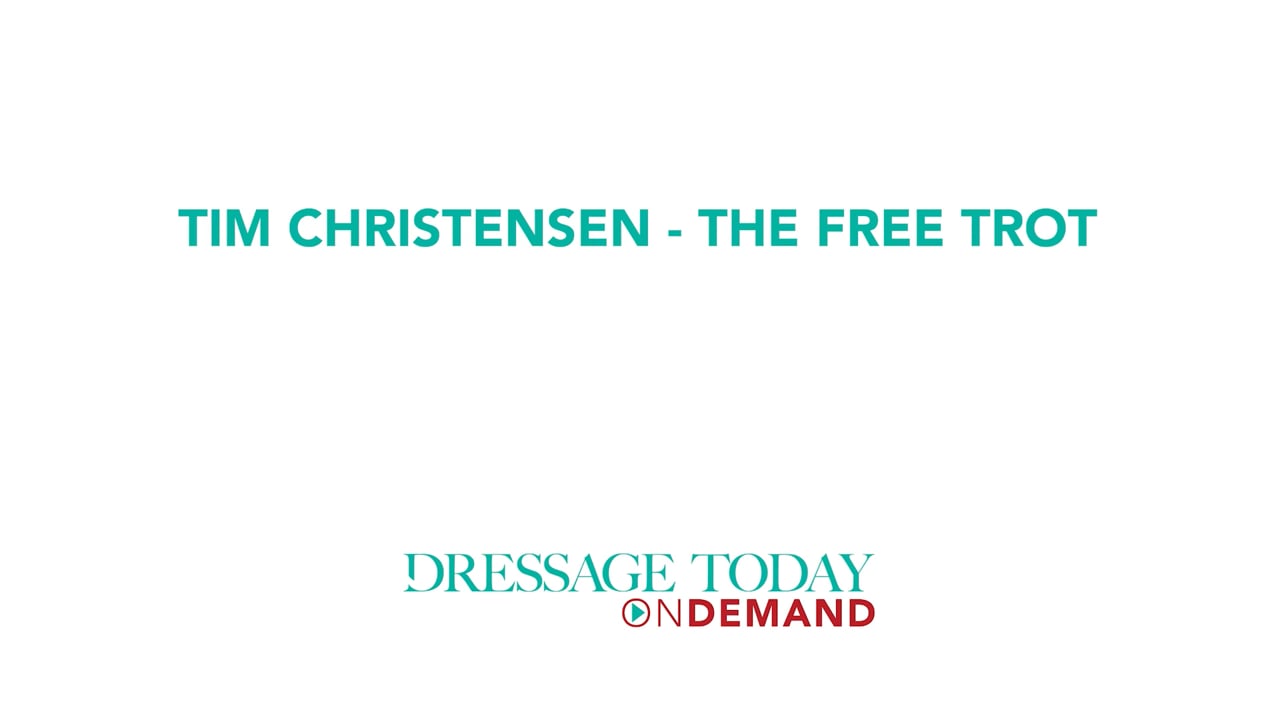 Western Dressage Free Trot | Tim Christensen