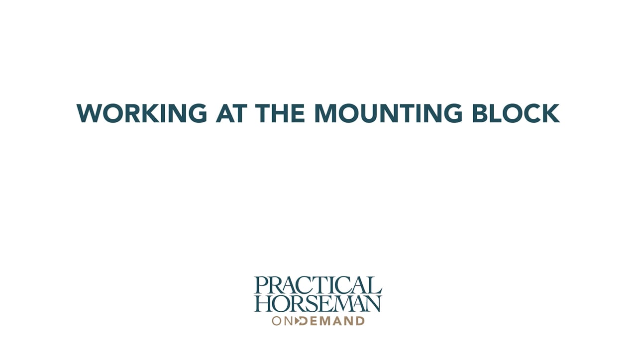 Working at the Mounting Block | Chelsea Canedy