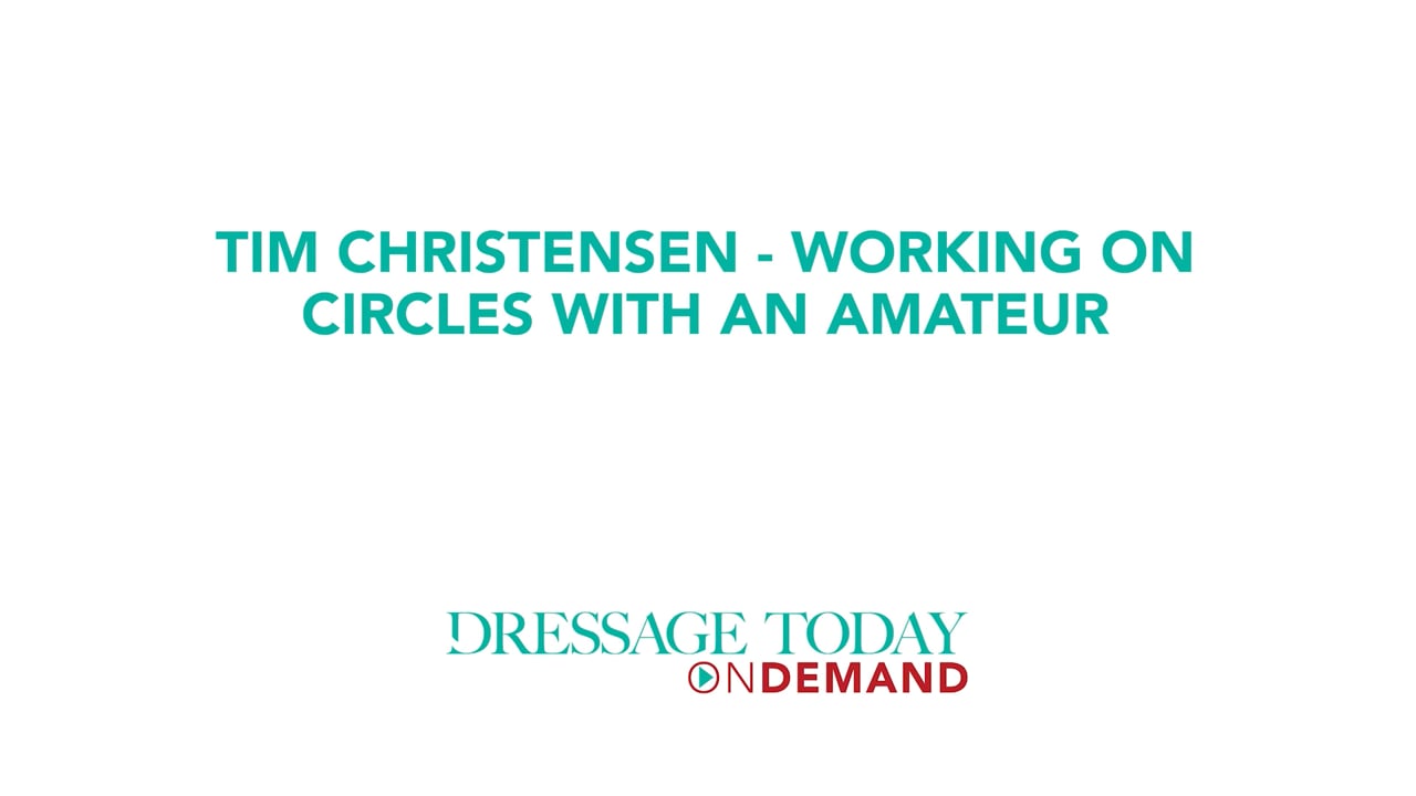Working on Circles with an Amateur Rider | Tim Christensen