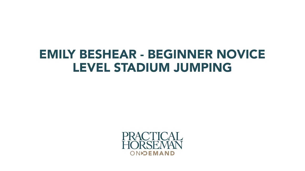 Beginner Novice Level Stadium Jumping