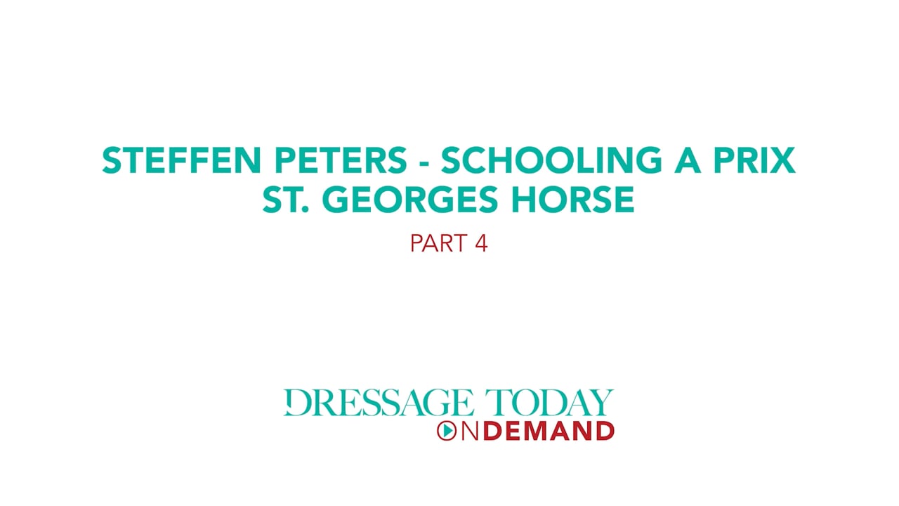 Schooling a Prix St. Georges Horse – Part 4