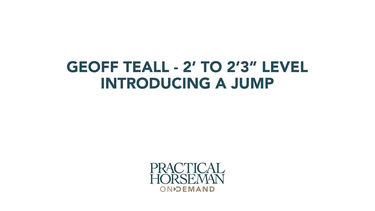 2’ to 2’3” Level – Introducing a Jump