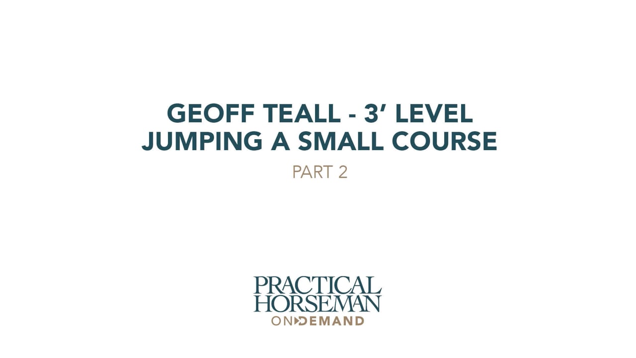 Geoff Teall – 3’ Group – Jumping a Small Course – Part 2