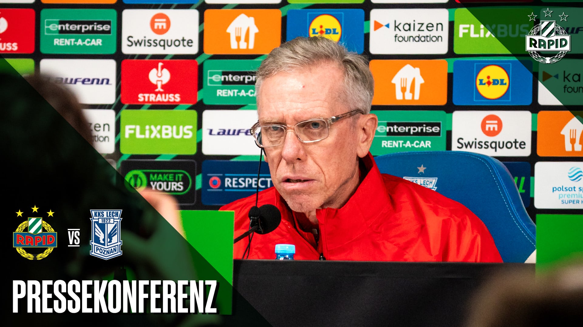 Pressekonferenz vor dem Spiel gegen Lech Poznań