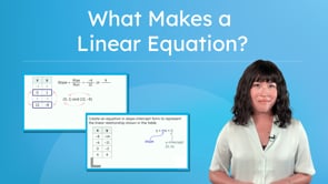 What Makes a Linear Equation