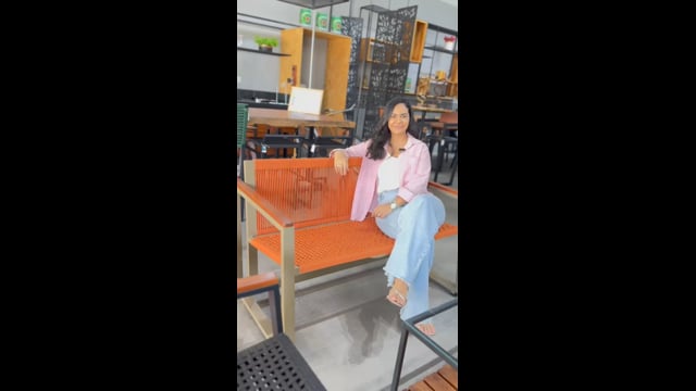 Sofá Maresias - Feito em alumínio e corda náutica