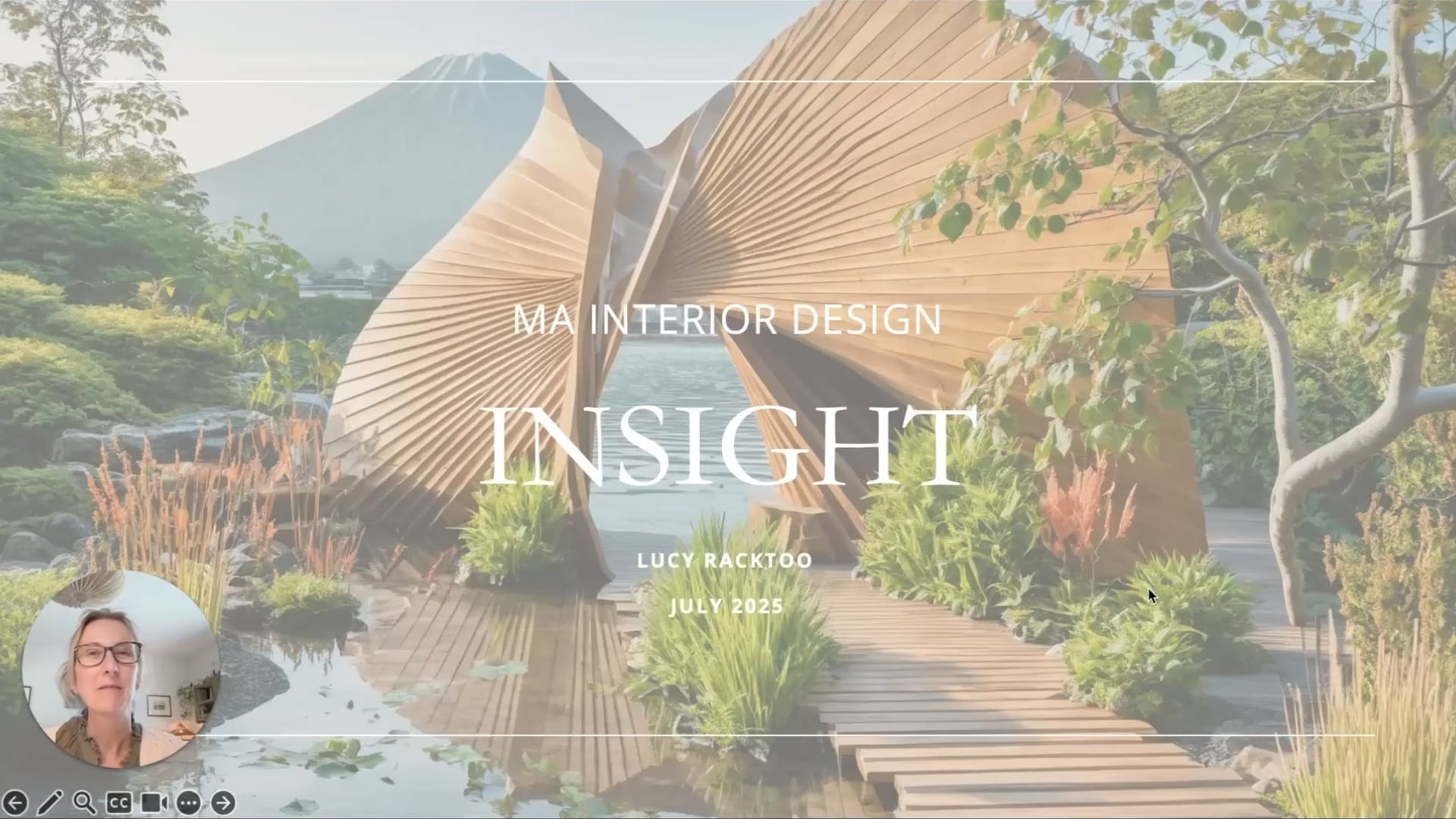 Lucy Racktoo course talk – MA Interior Design (Online)