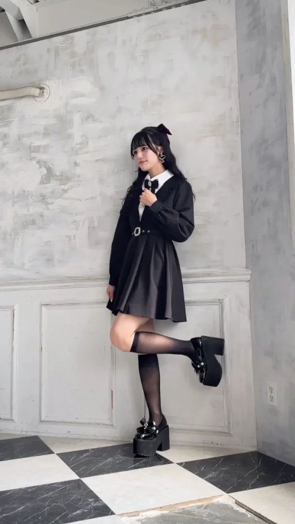 美品 45R ノアランドニット アルパカ リブニットワンピース セーラー襟