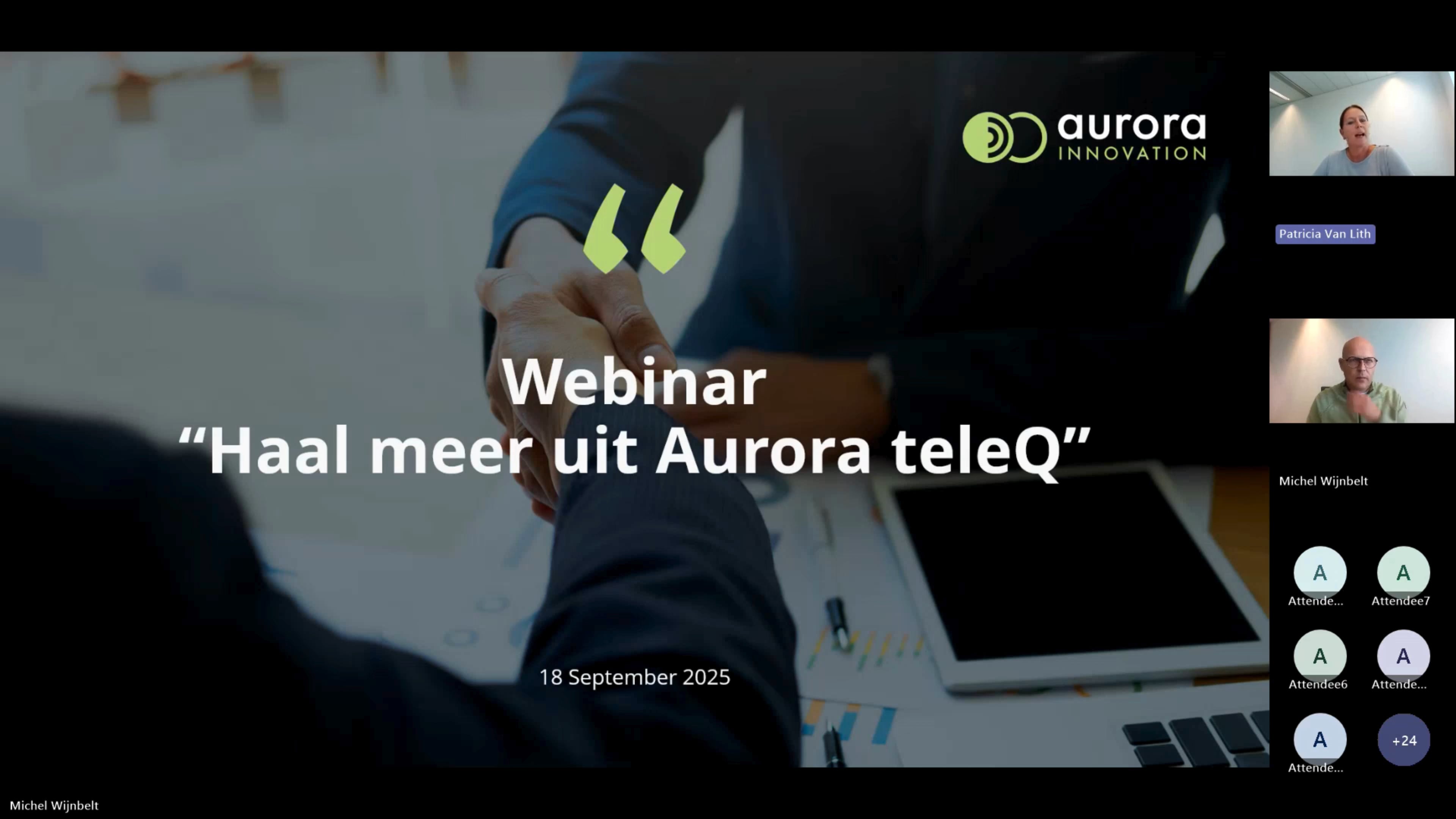 Webinar: Haal meer uit Aurora teleQ