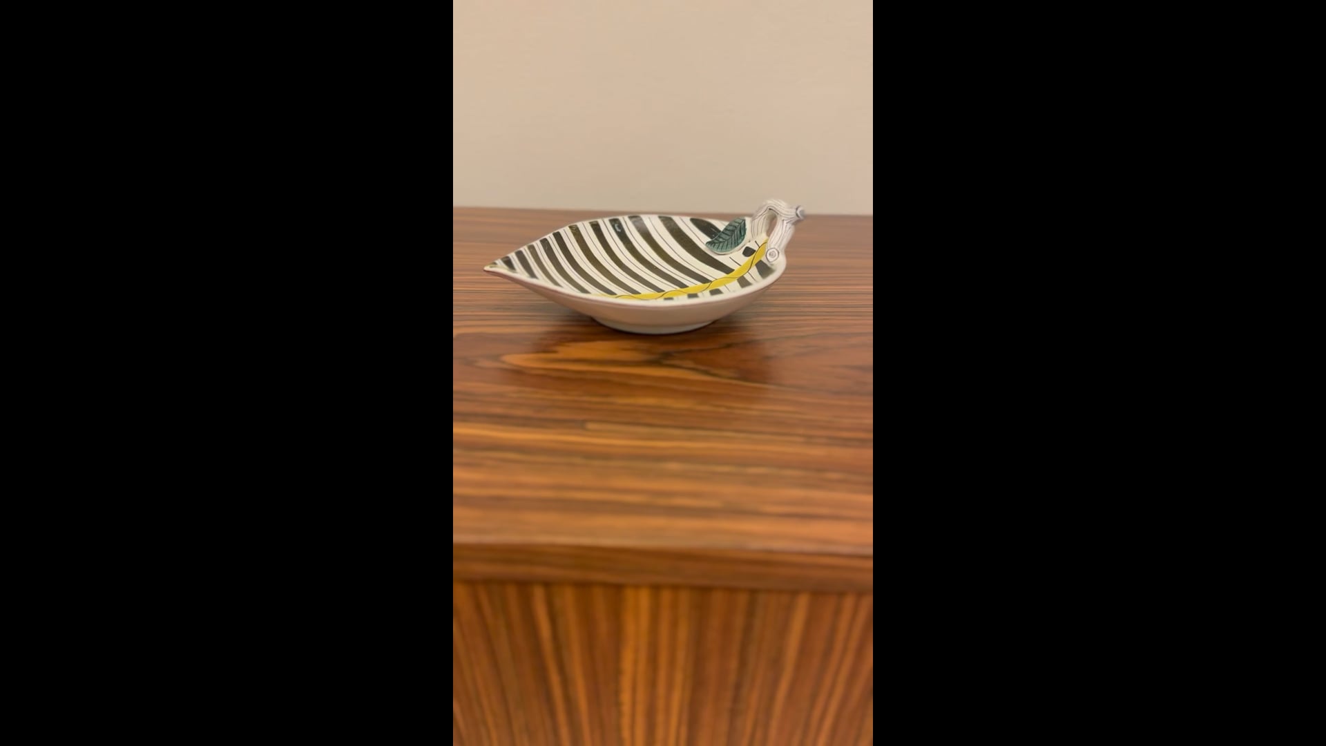 Vintage Leaf Shaped Serving Dish by Stig Lindberg, Gustavsberg 