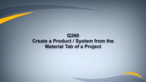 Create Product/System from a Project