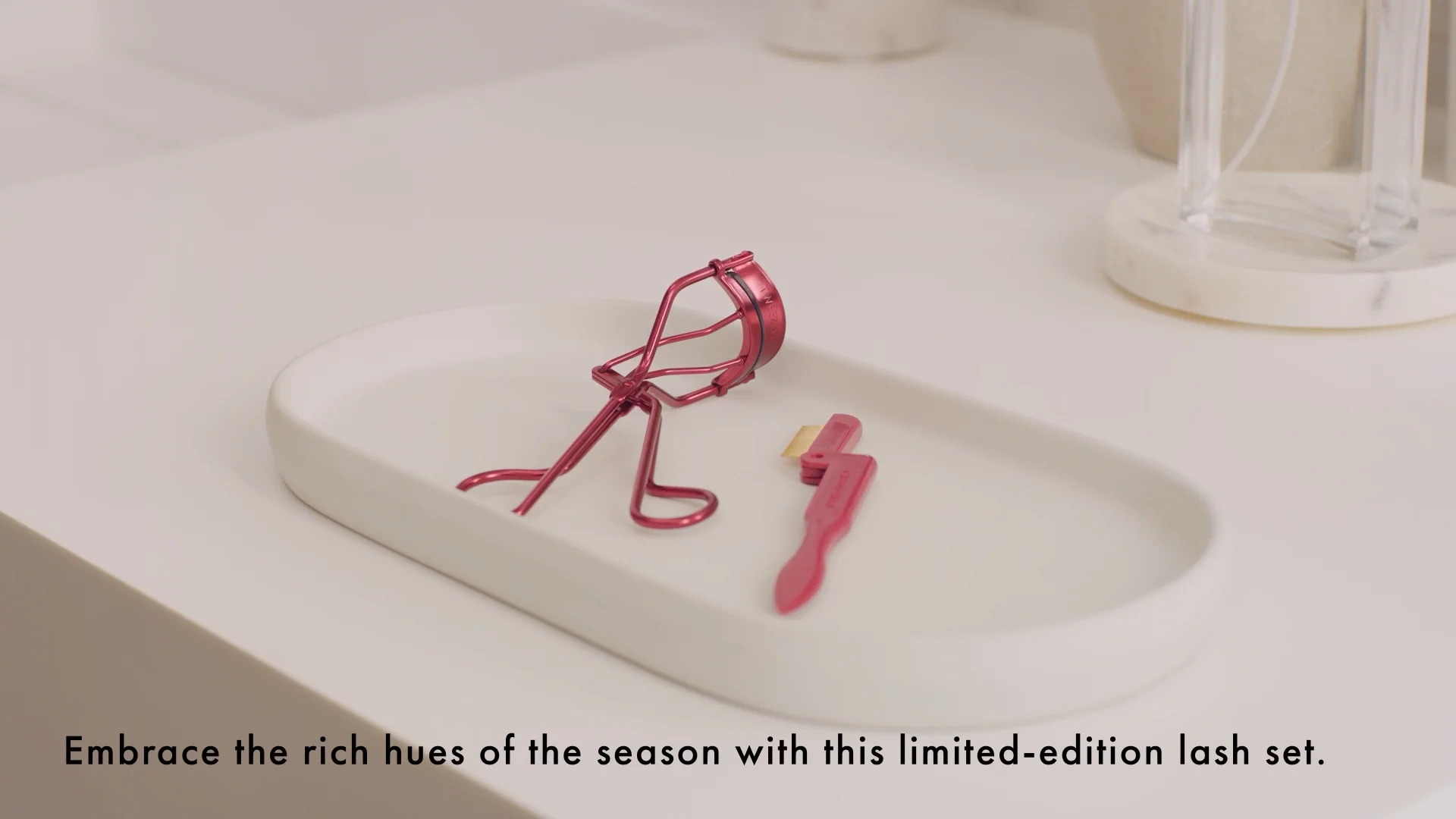 Limited Edition-Peanuts Love Letter Headband, Eyelash curler & Tweezer Trio Set Hot Pink Eyelash Curler and Tweezer Set - BEAUTY CREATIONS  main image 4
