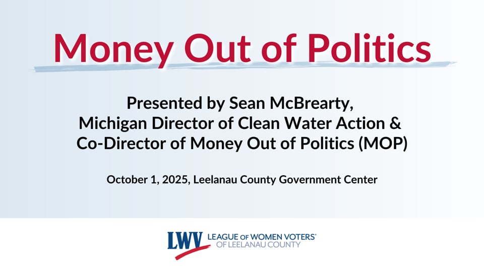 Video: Michiganders Money Out of Politics