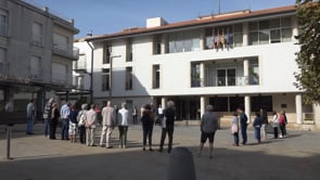 Minut de silenci a l'Escala per a reivindicar un alto el foc a Gaza