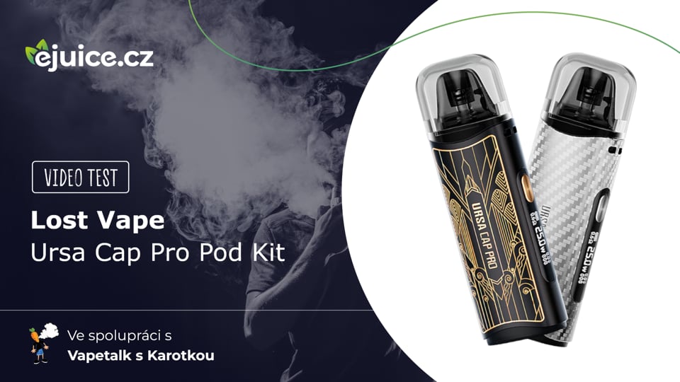 Lost Vape Ursa Cap Pro Pod Kit - video test (CZ)