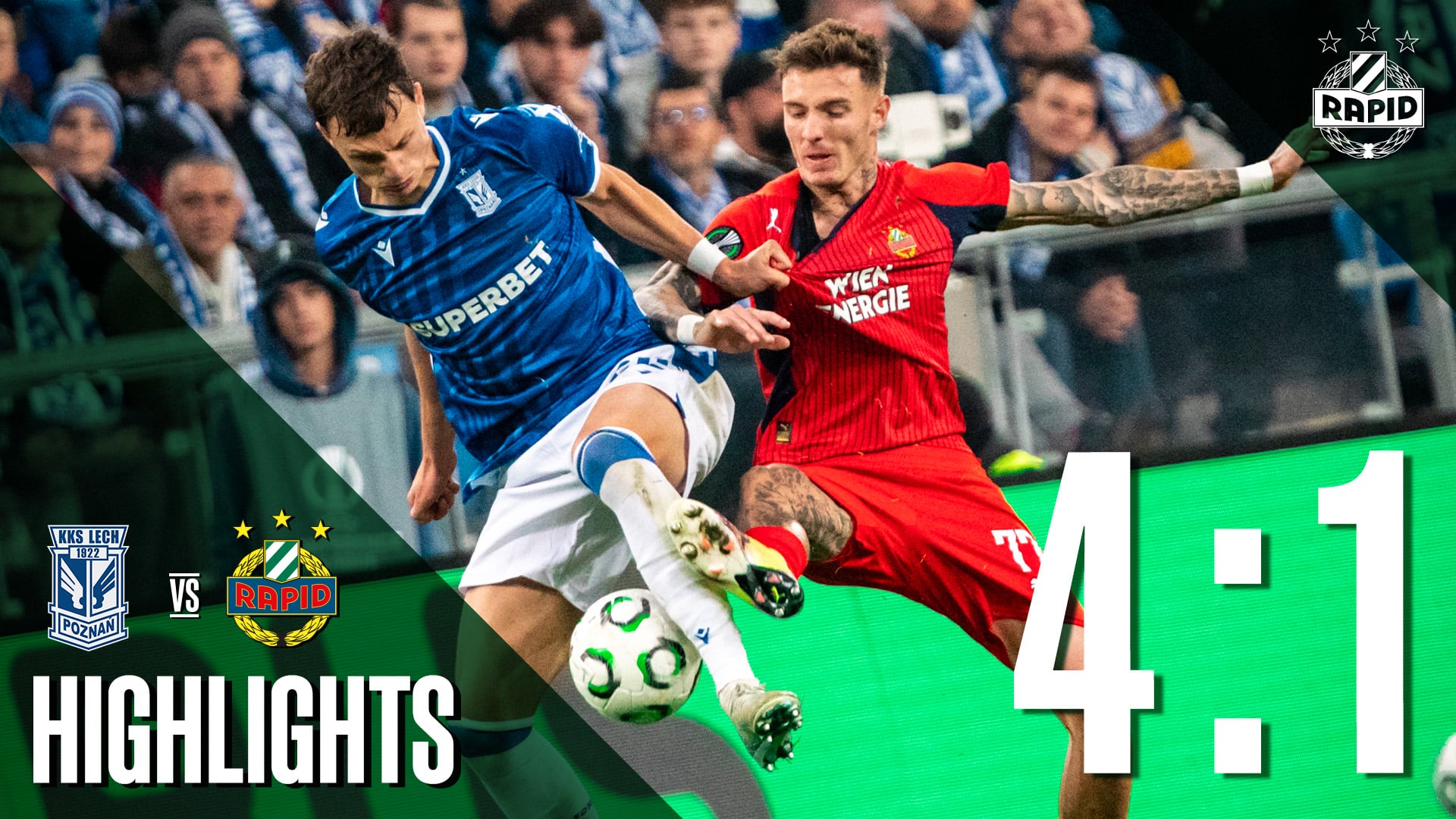 Highlights: KKS Lech Poznań – SK Rapid | 2.10.2025