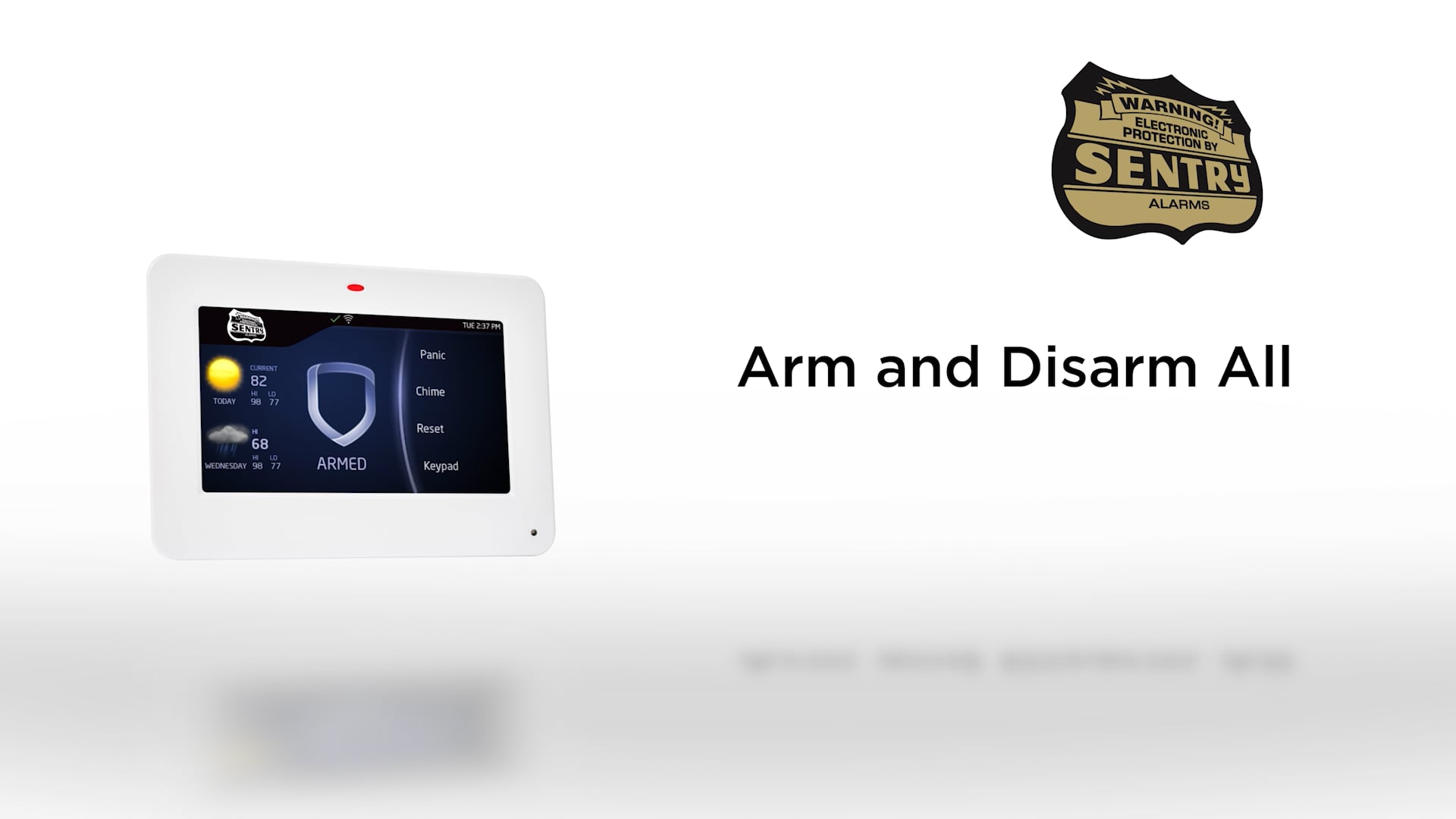 Sentry Alarms - Sentry Alarms LLC How to Arm & Disarm All on Your 5 ...