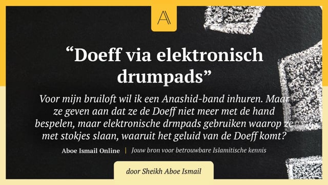 Doeff via elektronisch drumpad
