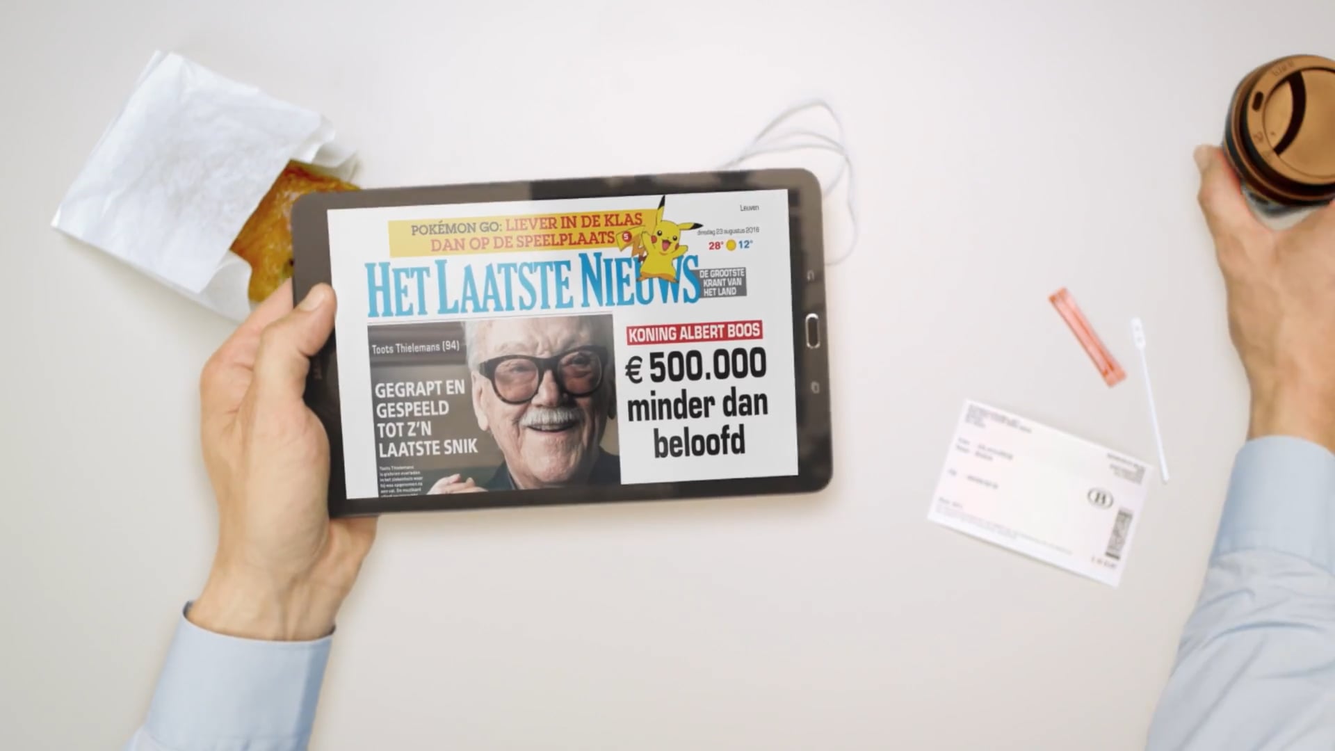 HLN - Bediening tablet