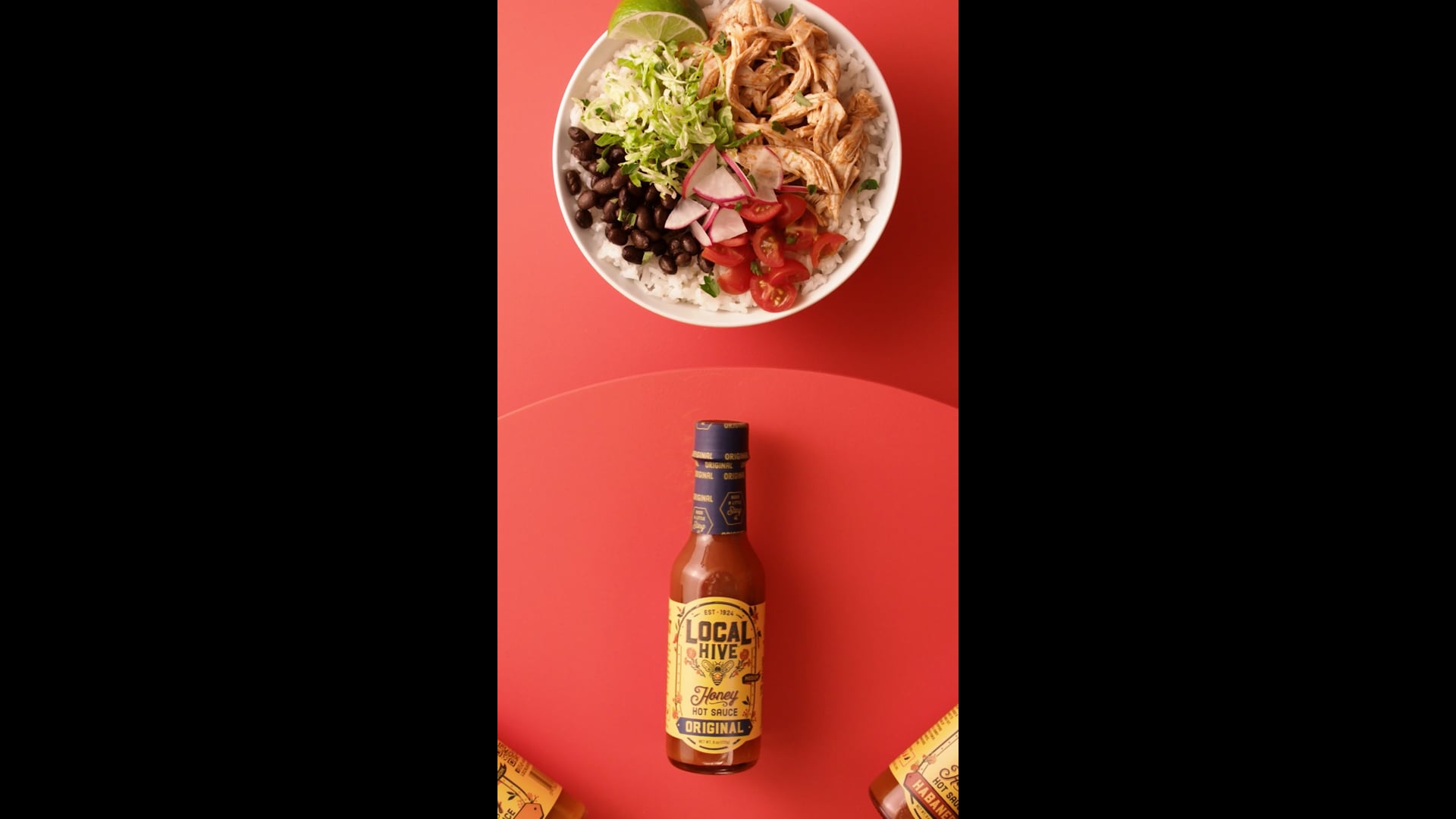 Local Hive Honey - Honey Hot Sauce Campaign - Rice Bowls