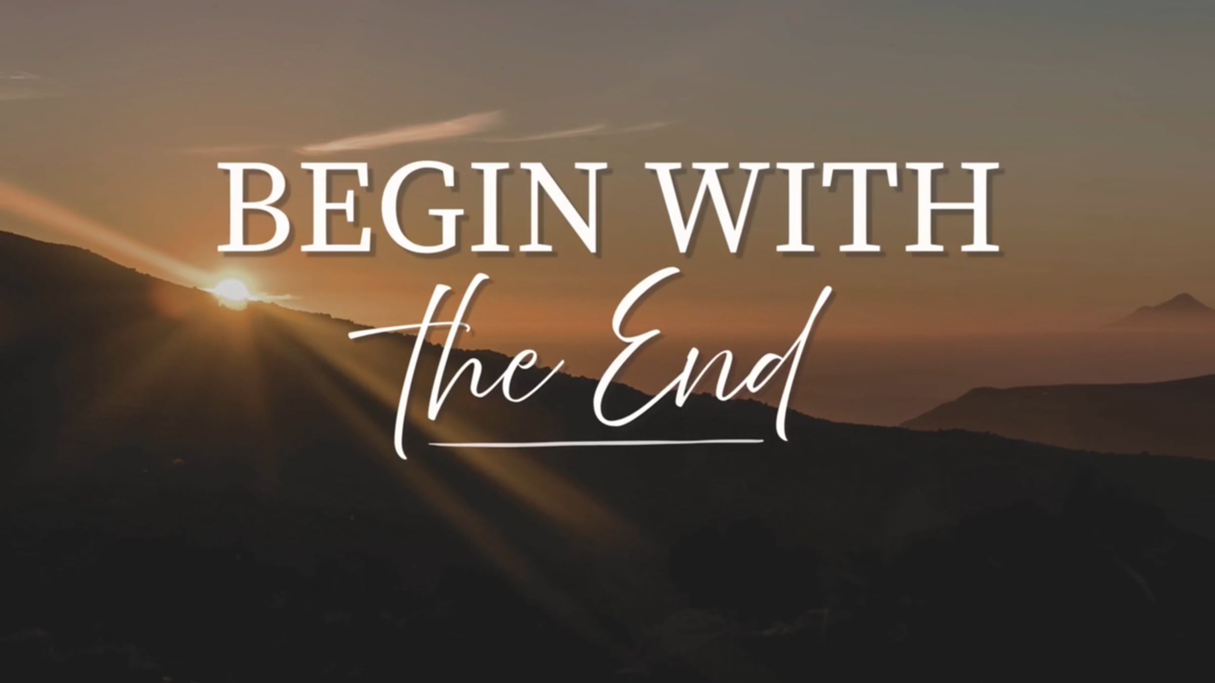 Begin With The End: Week 1 | Videos & Movies on Vimeo