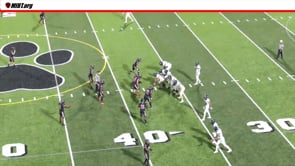 Three receivers line up in the backfield on the same side making tight end eligible.  Was the formation legal?
