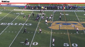 One play four calls:  Defensive players substitutes late, possible false start, then a missed illegal blindside block followed by an incorrect ineligible downfield.