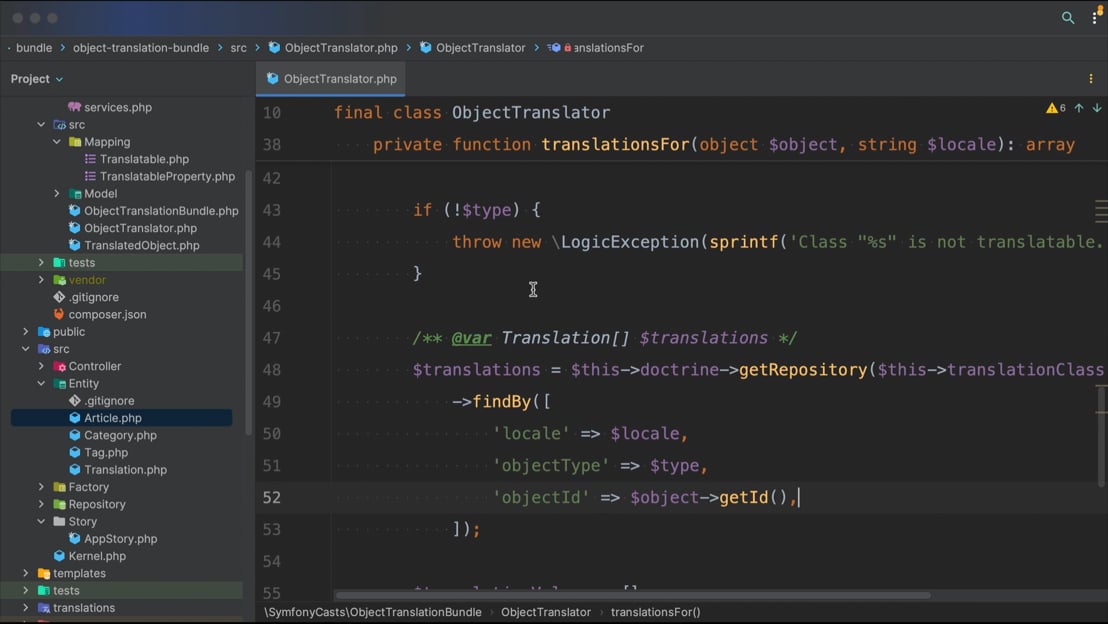 Fetch the Object ID with Doctrine > Symfony Bundle Development: Share ...