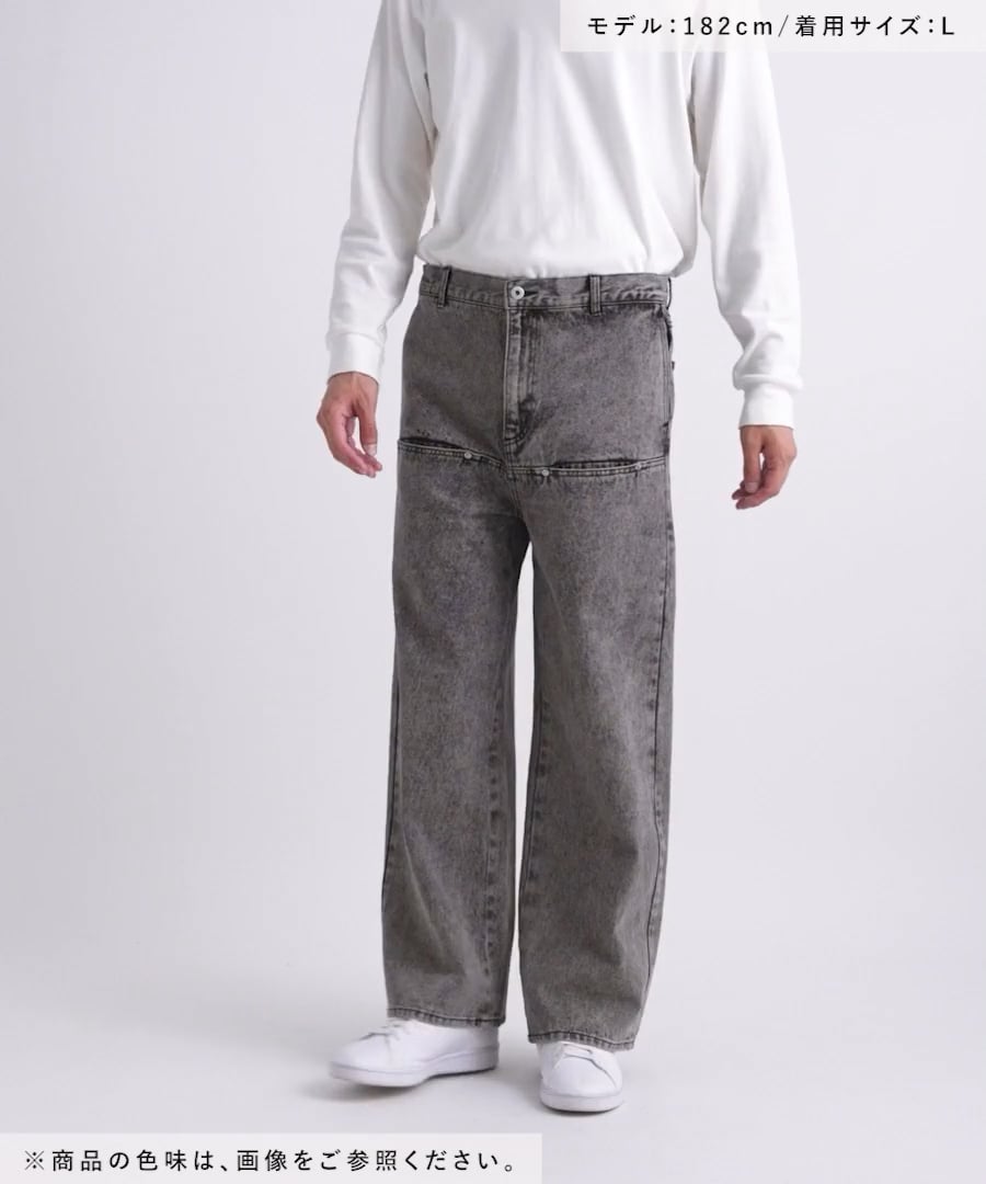 フロントデザインデニムパンツ | [公式]ラコレ（LAKOLE）通販