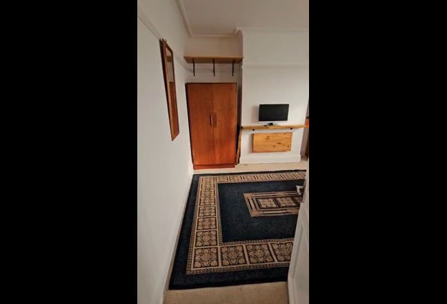 Video 1: Two wardrobes. Mantle piece. Fold down desk. Two large shelves.