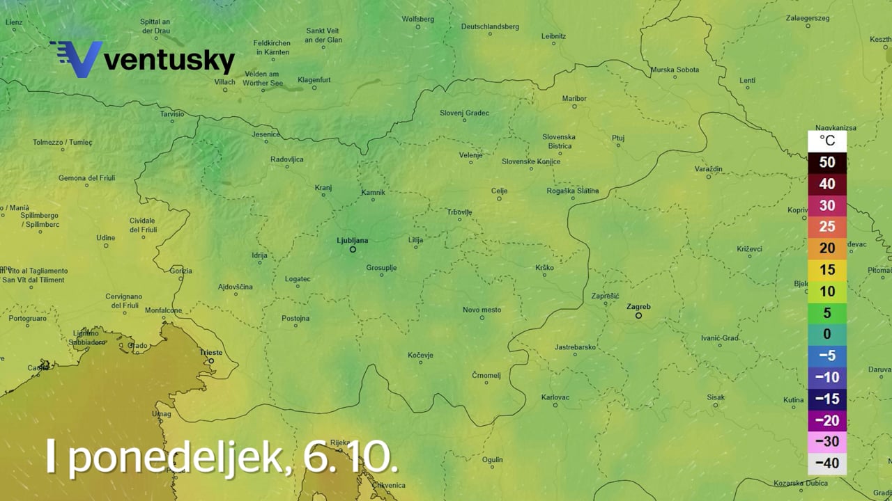 Takšno vreme in temperature nas čakajo v prihodnjih dneh #animacija