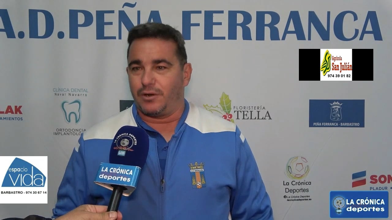 LUIS AZNAR (Entrenador Magallón) Peña Ferranca Tella 0-0 AD Magallón Jor. 5 - Preferente Gr 1