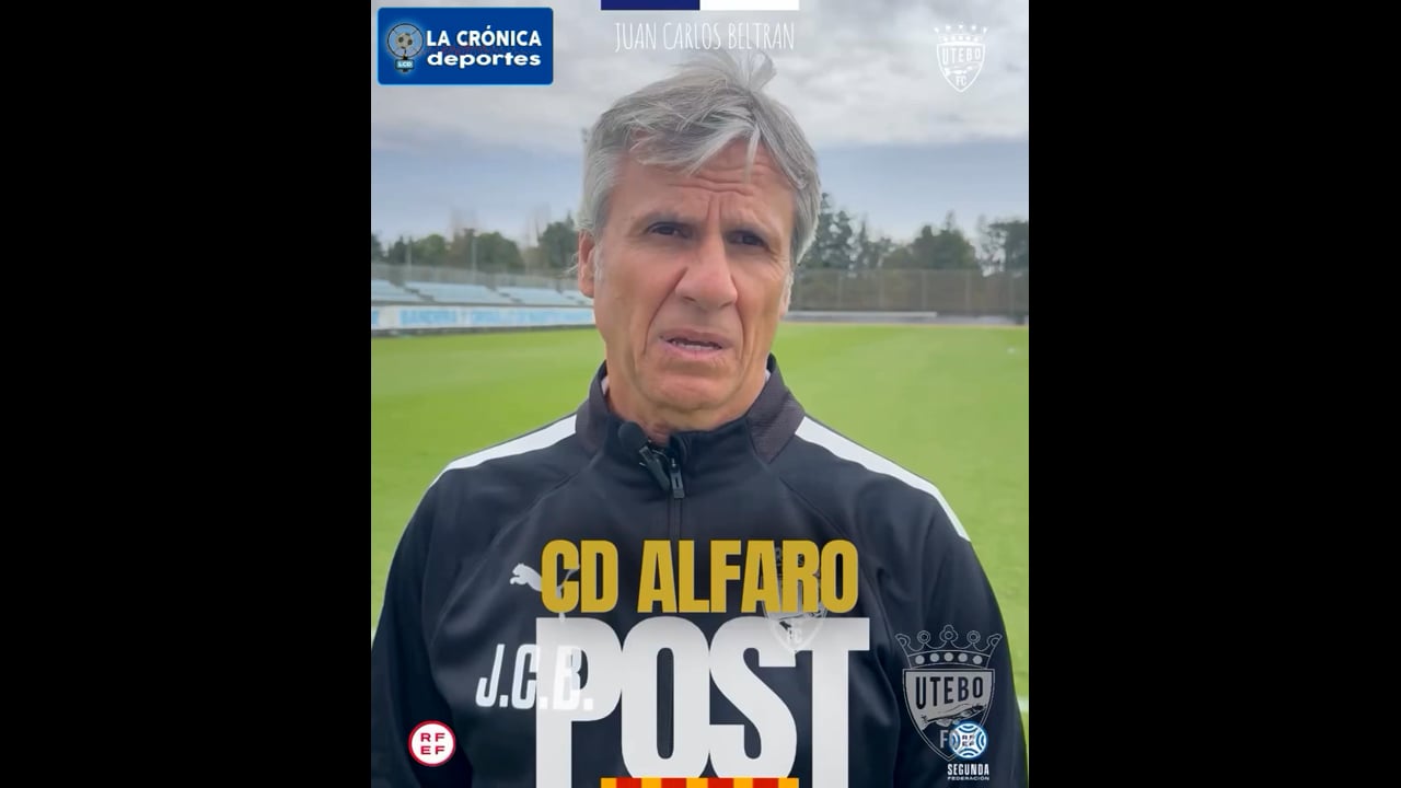 JUAN CARLOS BELTRÁN (Entrenador Utebo) CD Alfaro 1-0 Utebo FC / Jor. 5- Segunda Rfef / Gr 2 / Fuente: Facebook Utebo