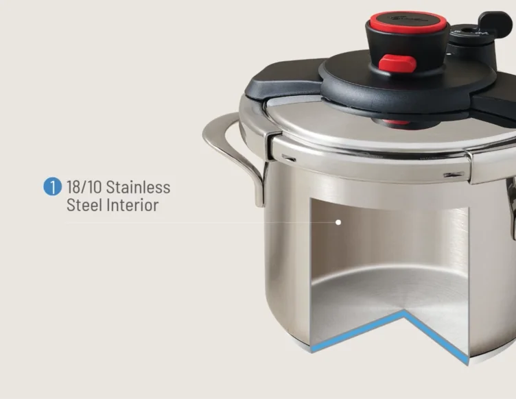 Lagostina Pratica 6L Pressure Cooker 4-Piece Set