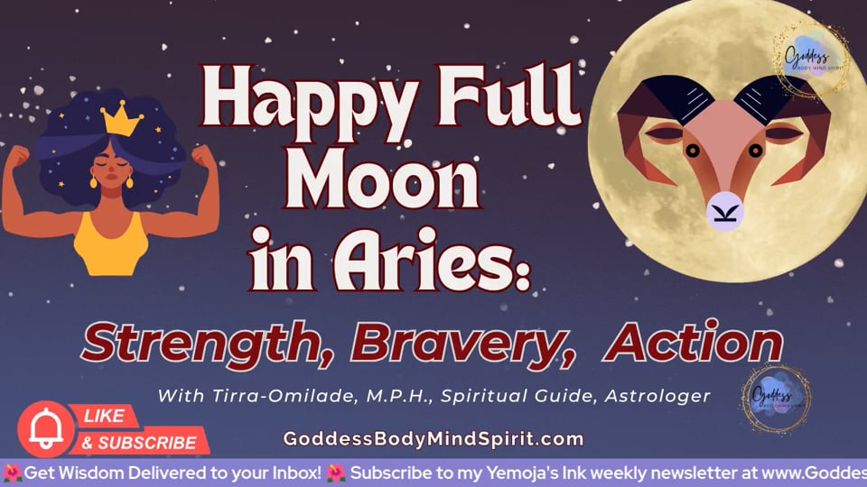 Aries Full Moon Wisdom & Ritual: Reclaim Your Power + Cut Through the Fear