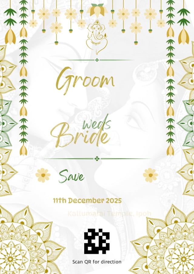 Indian Style E-Invite (Engagement/Wedding) Cover Image